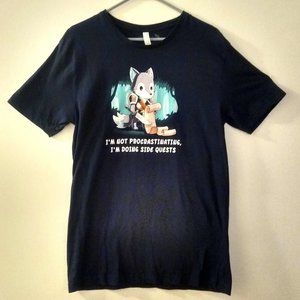 COPY - Newer Navy Blue Graphic T-shirt by Tee Turtle (Size:  Adult Unisex Large)